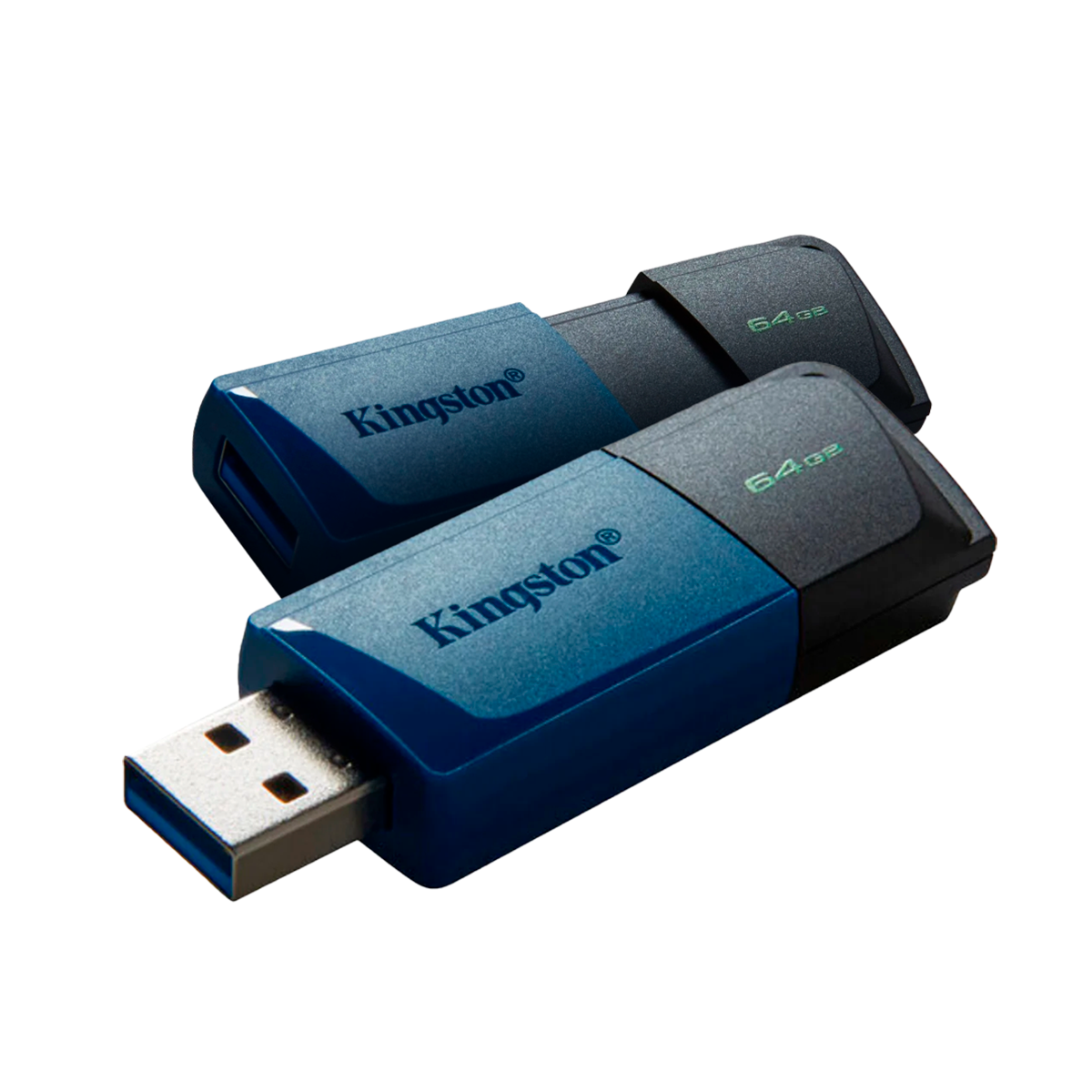 Memoria USB – Kingston 64GB Black+Blue