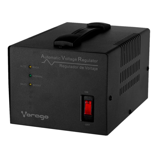 Regulador Vorago AVR-400 3000 VA/ 1800 W 4 contactos, Cable 1.20m Negro