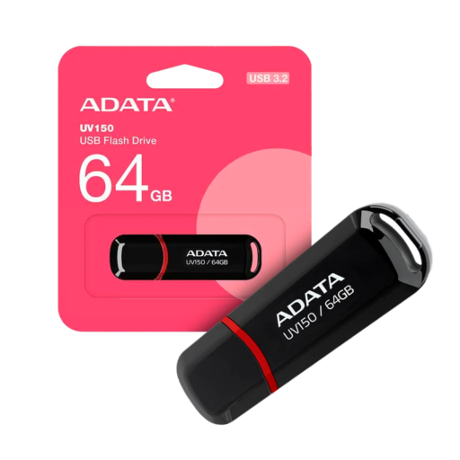 Memoria USB de 64GB UV150 3.2, Color NEGRO. AUV150-64G-RBK